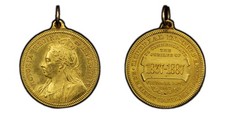 GREAT BRITAIN. Victoria 1887 AV Medal. PCGS MS61. Unlisted in BHM