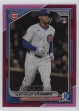 2024 Bowman Chrome Fuchsia Refractor 132/299 Alexander Canario #38 14cn