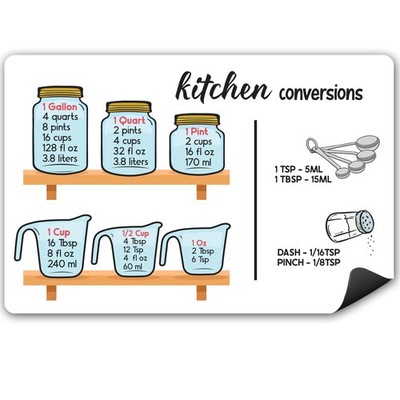 Magnet Me Up Kitchen Conversion Chart, 4x6 Magnet Decal, Cute Baking Gift and Me
