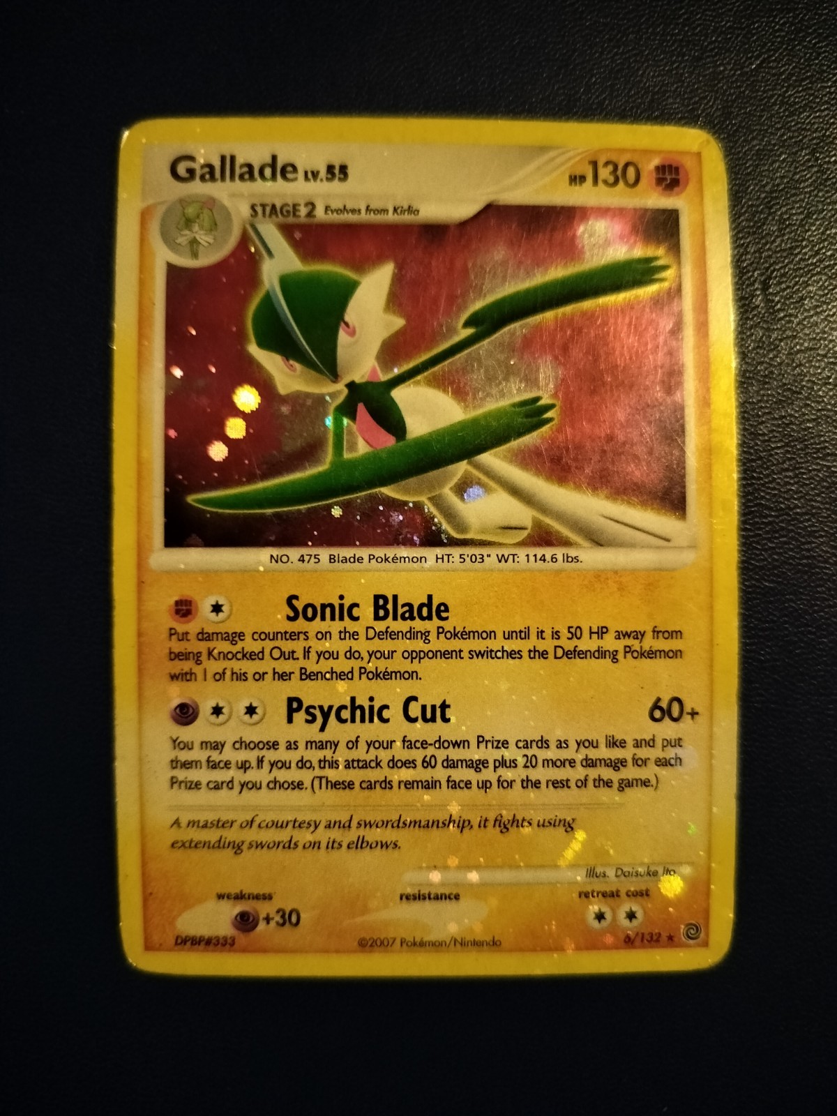 Gallade 6/132 Secret Wonders Holo Pokemon TCG Hp
