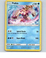 Palkia 24/73 Holo Rare Shining Legends Pokemon Holo Heavily Played