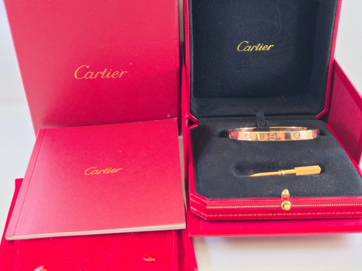Cartier 18k Yellow Gold Classic Love Bracelet Size 19