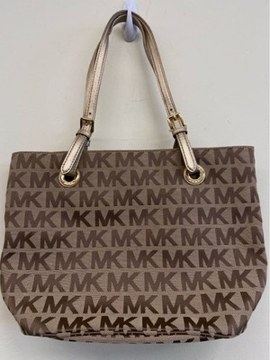 Michael Kors Tan Canvas Purse Bag