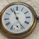 New York Standard Masonic 6 Size Hunting Case Gold Filled Pocket Watch  — photo 4