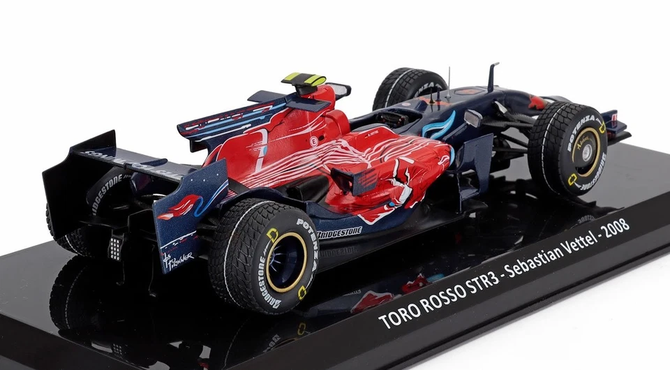 MODELLINO AUTO STATICO CENTAURIA TORO ROSSO F1 STR3 VETTEL WINNER MONZA GP 2008 - Immagine 2 di 3