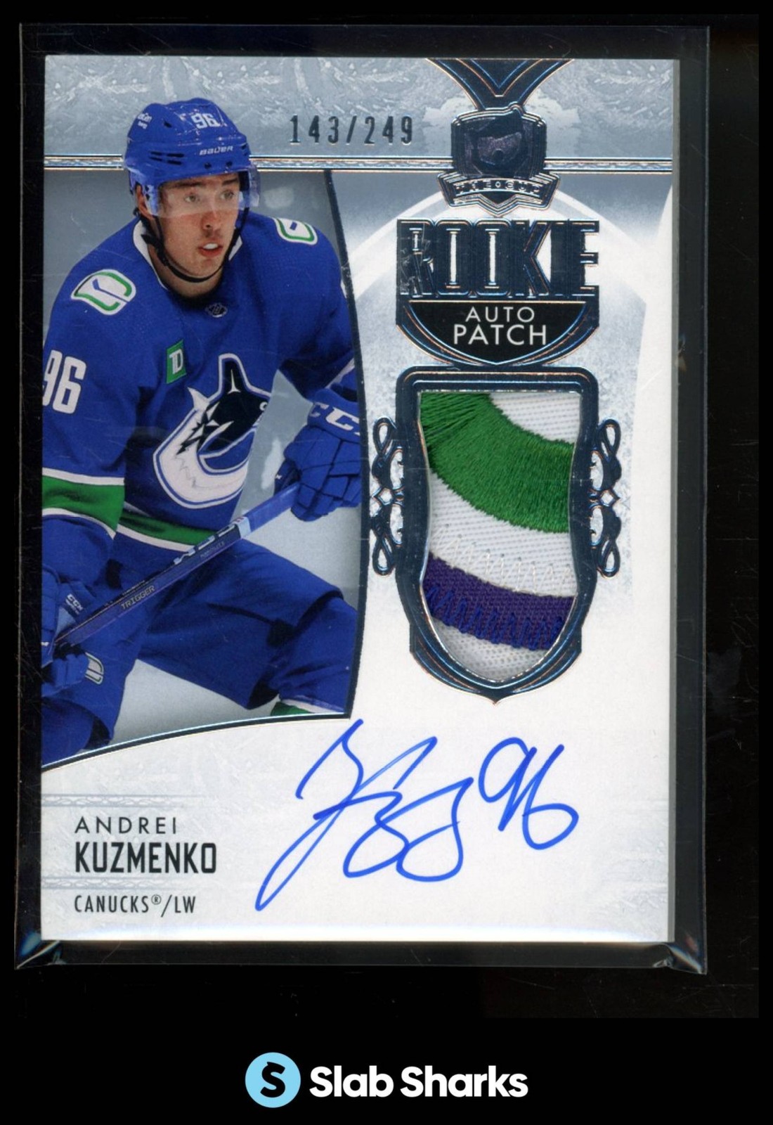 2022 UPPER DECK THE CUP #128 ANDREI KUZMENKO RC ROOKIE PATCH AUTO ROOKIE /249