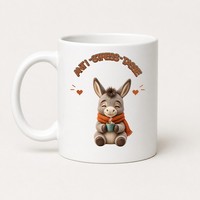 Anti-Stress-Tasse Esel 325 Ml Keramik Kaffeebecher Geschenk