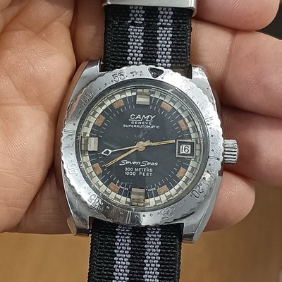 Camy diver ,300 m 1,000 feet seven seas,39 mm