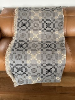 Wunderschöne Vintage walisische Wolle Wende Gobelin Decke Überwurf