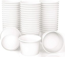Ice Cre Paper Cups  Yogurt Cup White Dert Bowls  Dert