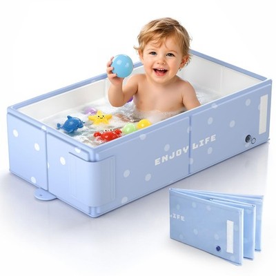 Space-Saving Collapsible Baby Bathtub (0-8 Yrs)   Portable Home/Travel/RV