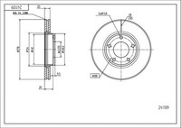 2X Hart 241 109 Bremsscheibe FüR Ford Volvo
