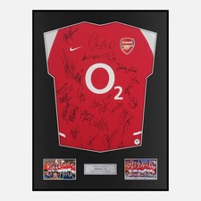 Framed Squad Signed Arsenal Shirt 2002-04 Invincibles [Classic]