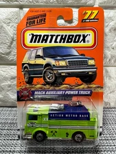 Matchbox Mack Auxiliary-Power Truck #77 of Vehicles Fire Rescue Green