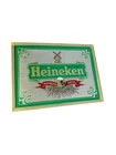 Vintage Heineken Beer MANCAVE BAR Mirror Sign Gold Frame Beeco 19x14