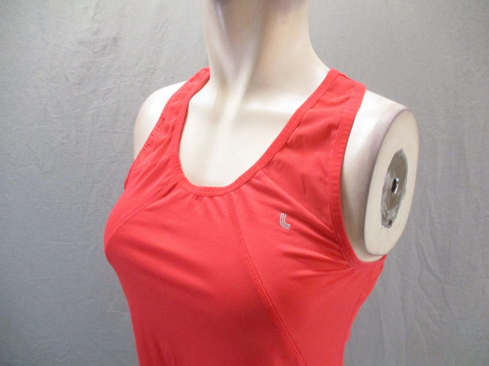 lole round neck fitted athletic racer back slim tank-top