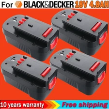 4800mAh 18V for Black and Decker HPB18 18 Volt 4.8Ah Battery HPB18-OPE 244760-00