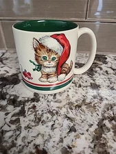 Creative Concepts Christmas Cat Mug 1993