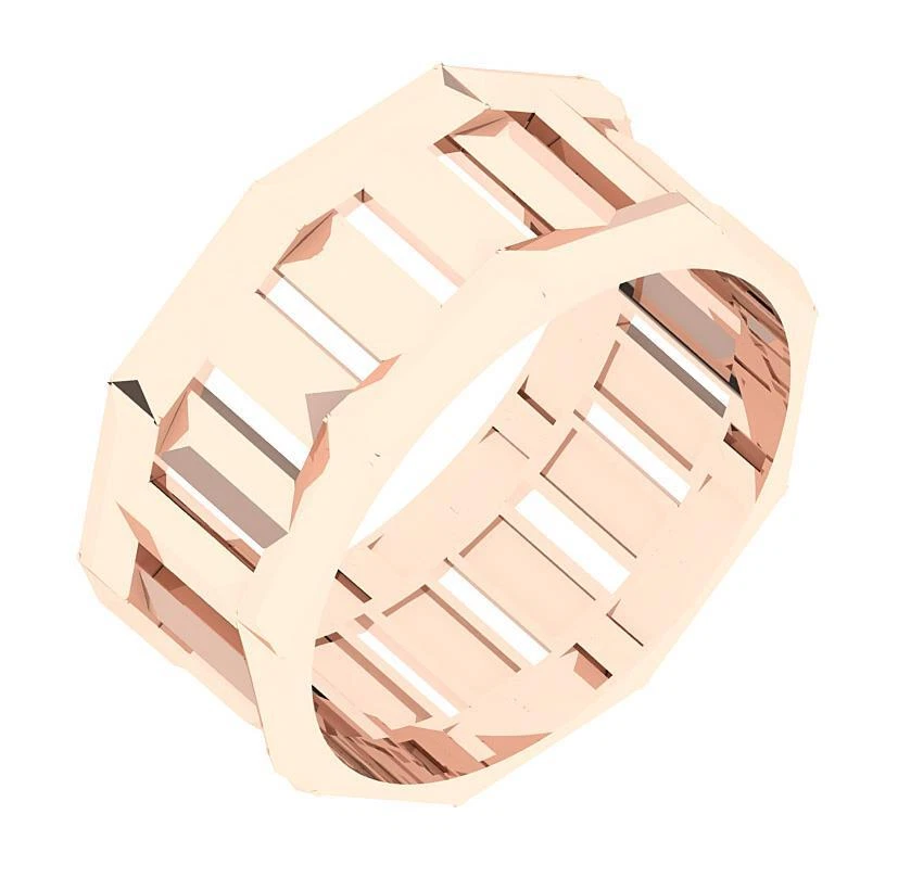 Eternity Engagement Wedding Ring 10K/14K/18K Solid White Gold 8.75 MM - Image 3 of 4