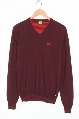 Pull homme col V acrylique laine HUGO BOSS Vim taille M VR2796 - Photo 1/4