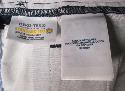 LANDS END Classic Navy School Uniform Plain Front Chino Shorts Boys 10 NEW - Picture 4 of 5