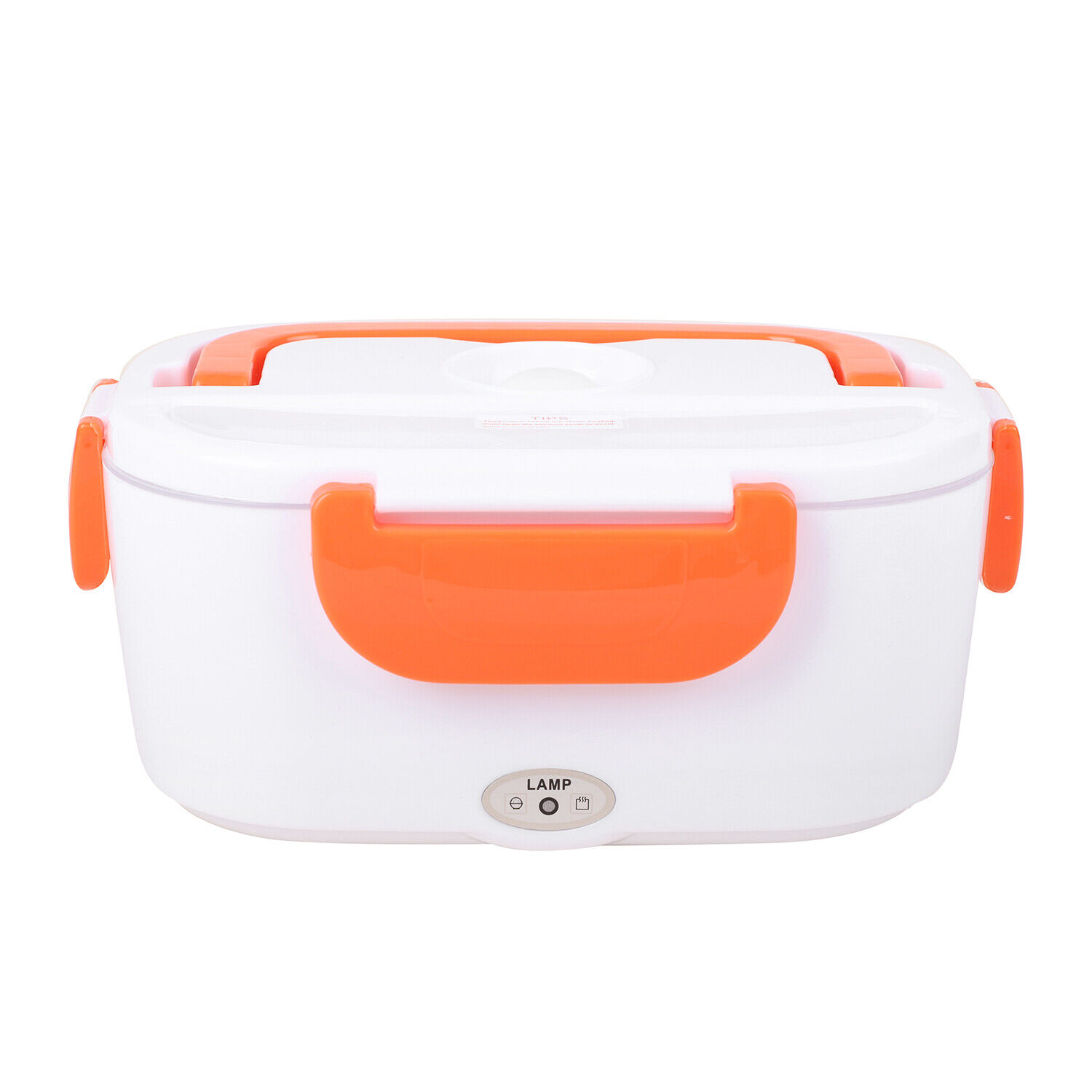 Thermoplastic Polymer White Orange Portable Electric Heating Lunch Box 50W