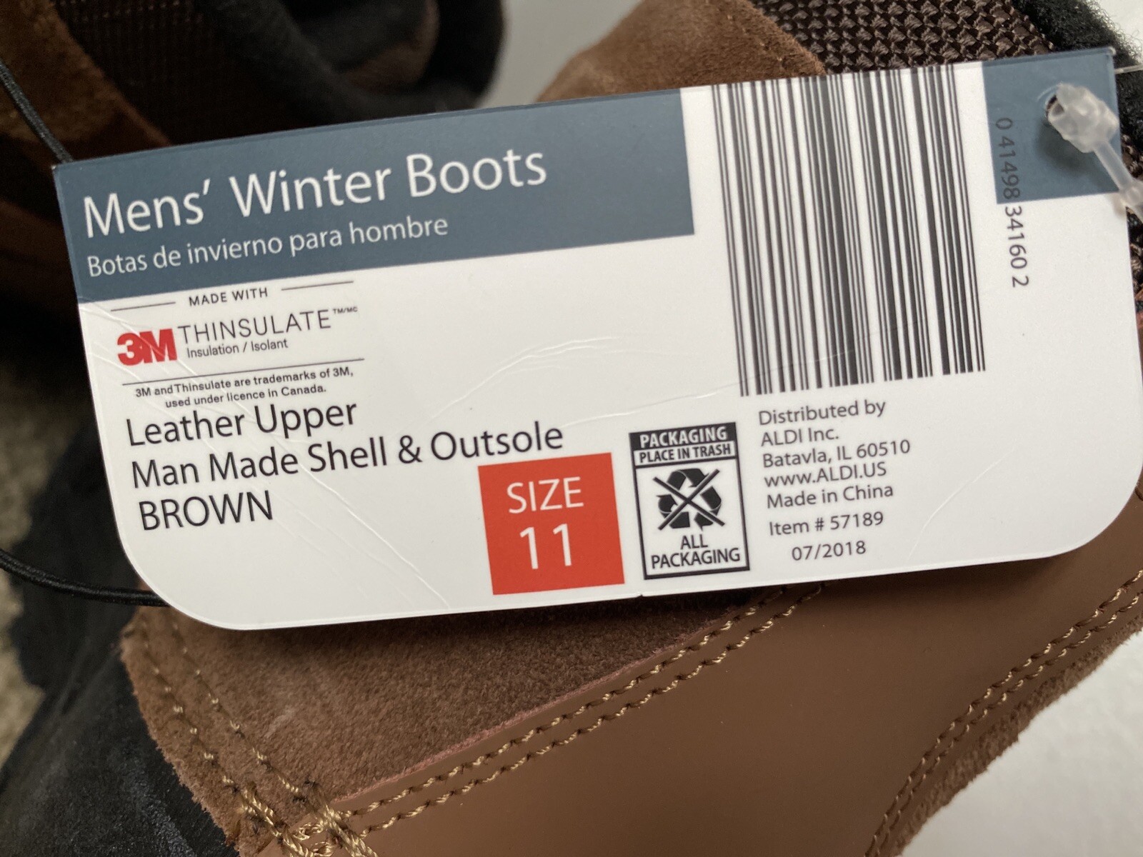 aldi mens snow boots