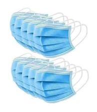 Disposable Face Mask Multipack 3-Ply Breathable Blue Non Surgical / Medical Box