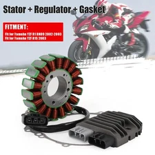 For 2002 03 Yamaha YZF R1 RN09 R1S Magneto Coil Stator+Voltage Rectifier+Gasket