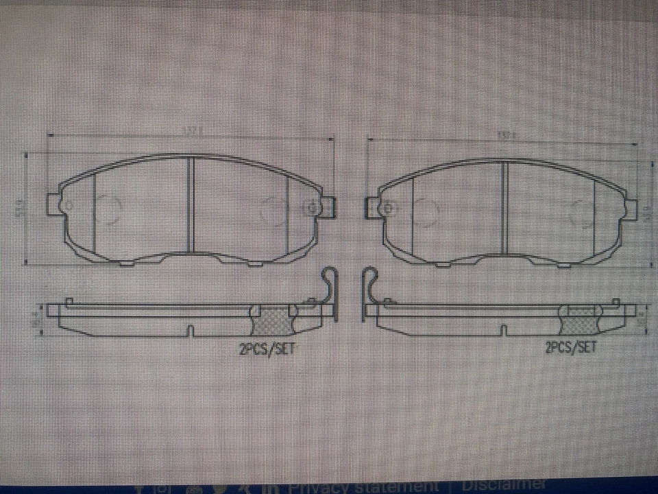 Pastillas de freno delanteras Delphi OEM para Infiniti G20 I30 Nissan Máxima Altima Sentra Foto 2 de 2