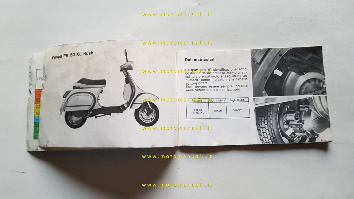 Ciclomotore Numero Telaio Vespa V5a1t Vespa 50 L (V5A1T) Moto E