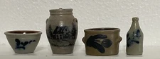 Wisconsin Pottery Miniatures.   Set Of 4      RARE!        #2