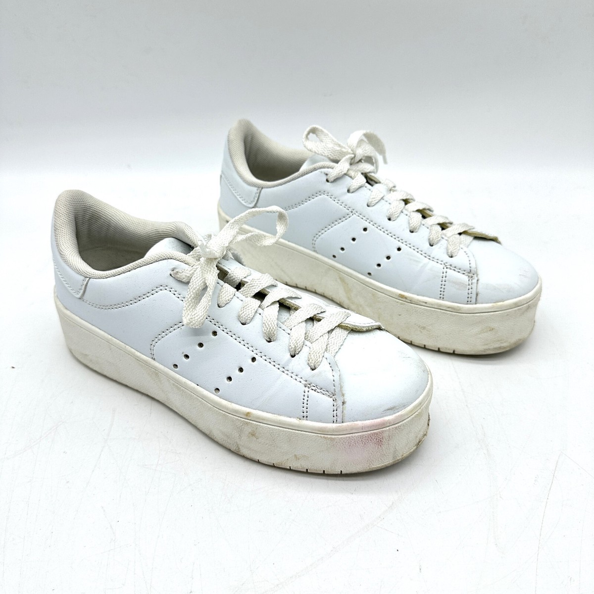 Adams US Size Women White Platform Sneakers