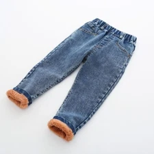 Boys New Winter Thick Denim Pants Baby Boys Casual Good Velvet Warm Jeans