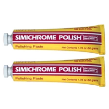 2 Simichrome Happich Metal Polishing Car Paste 390050 Bakelite Test Copper 1.7oz
