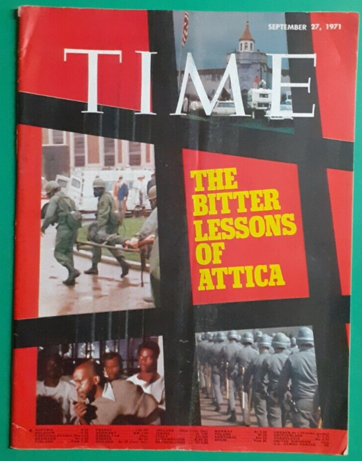 Attica Time Magazine 1971 September 27 The Bitter Lessons of Attica 98-13