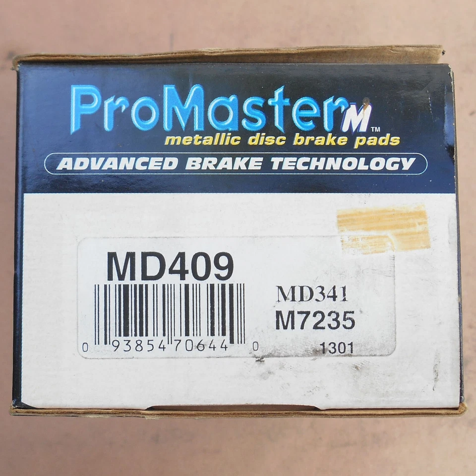 Nueva pastilla de freno metálica ProMaster MD409 1986-93 Acura y 1988-93 Honda hecha en EE. UU. Foto 4 de 4
