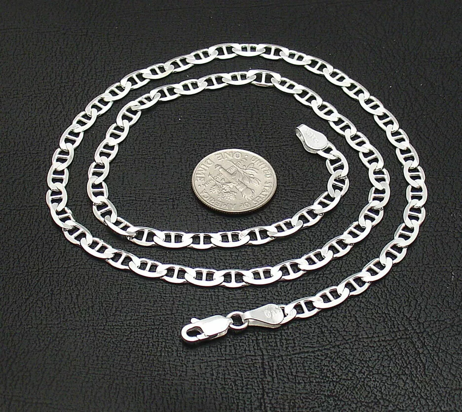 Sterling silver mariner link deals chain