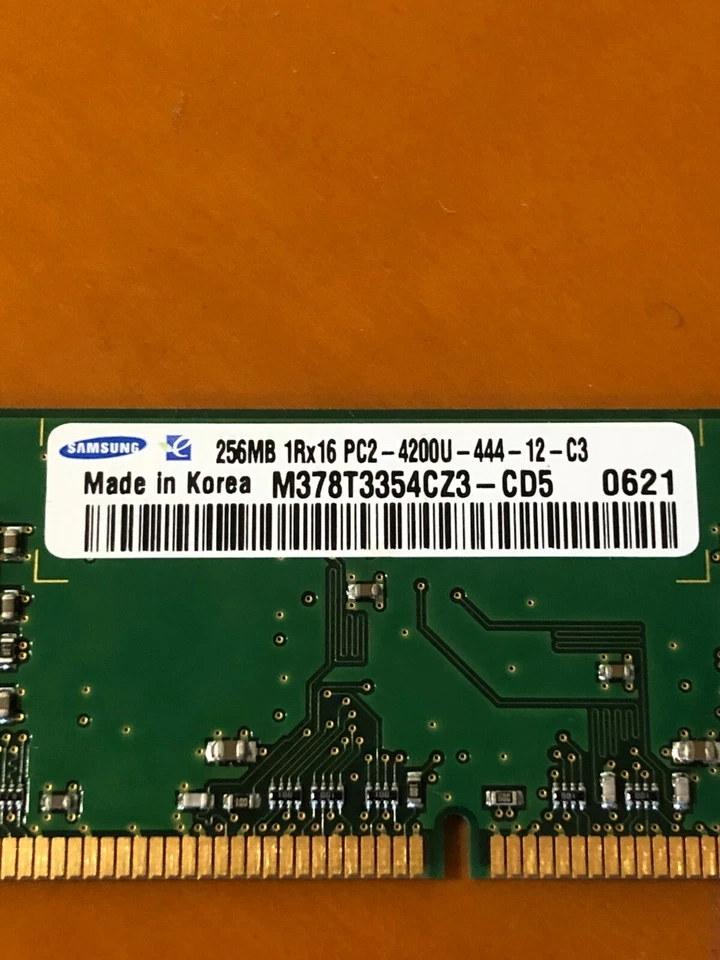 Samsung M378T3354CZ3-CD5 1Rx16 PC2-4200U P/N 355949-888 256MB Memory RAM - Image 3 of 4