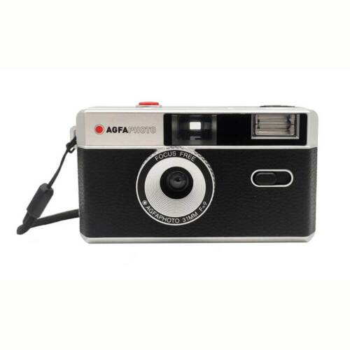 AgfaPhoto | fotocamera analogica 35 mm nera | con obiettivo fixfocus - Foto 1 di 1