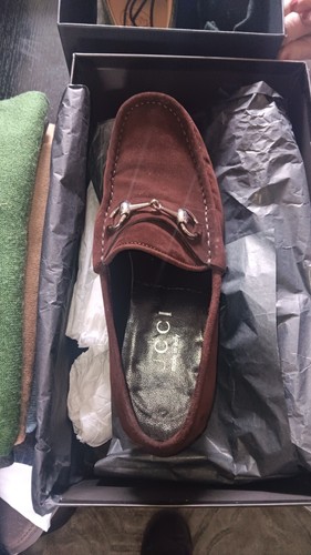 GUCCI RENNA SUEDE MOCASSIINS/LOAFERS /MULES EU39/UK 6. IN BOX/DUSTBAGS. - Imagen 14 de 19