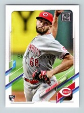 2021 Topps Update Rookie Baseball Card Ryan Hendrix RC Reds