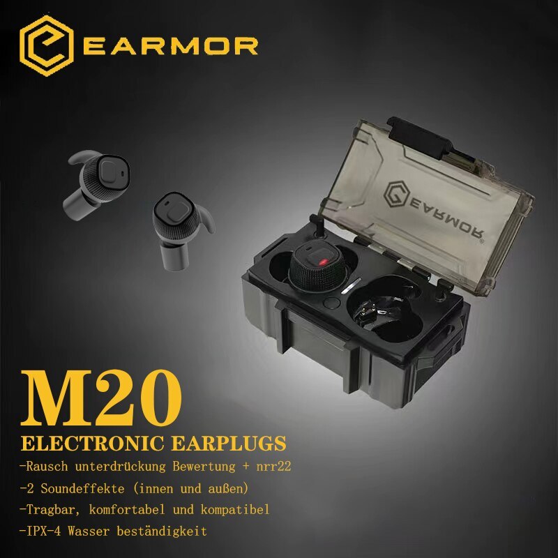 Earmor M20 Electtronic Earplugs Shooting Hunting Hearing Protection Ear Plugs