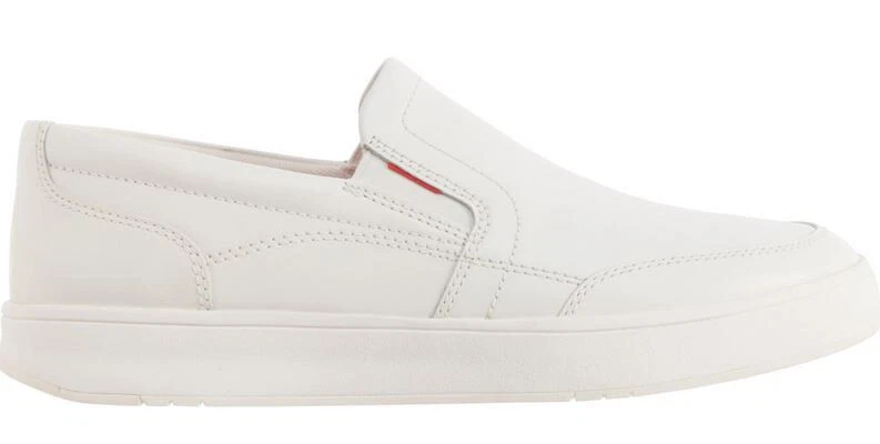 Zapatillas urbanas de skate blancas sin cordones FitFlop Rally X para hombre, talla 11M Foto 3 de 4