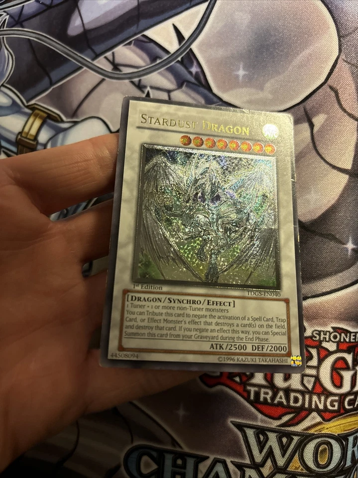 (LT) Yugioh Stardust Dragon TDGS-EN040 Ultimate Rare 1st Edition MP/LP - Image 2 of 4