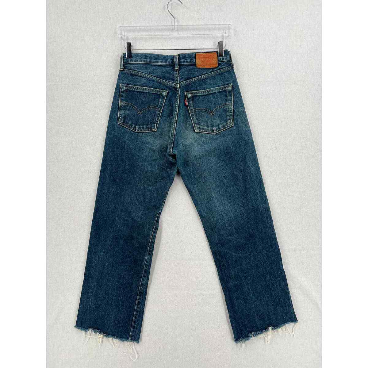 LEVIS 503B Big E Selvage Vintage 90s Jeans 30 x 34 Dark Blue Wash