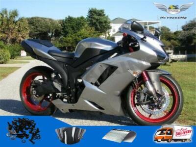プレフォー Injection Fairing kit for 07-08 NINJA ZX-6R - Green, Black