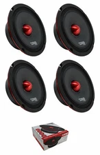 4 DS18 PRO-X6.4BMSL 1600 Watt 6.5" Slim Midrange Speakers Bullet 4-Ohm Shallow
