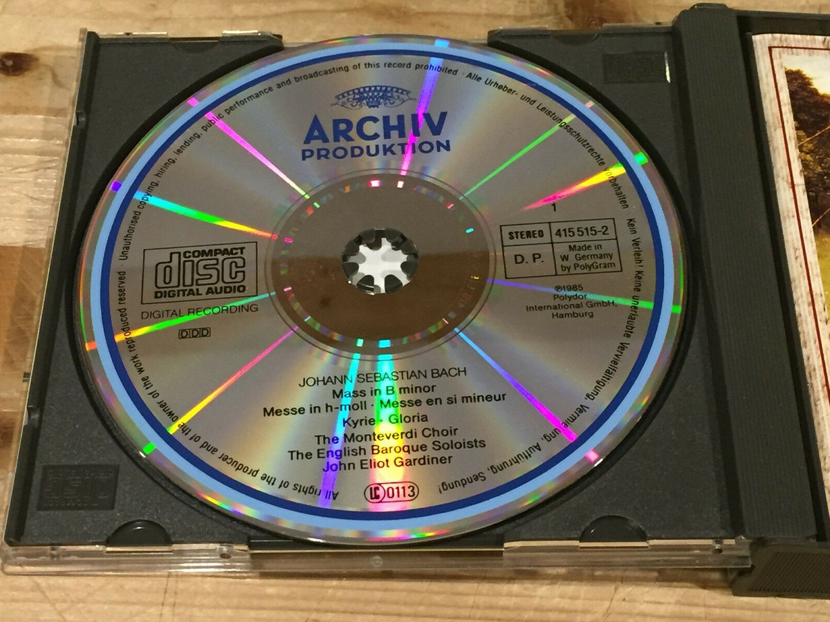 Bach Mass in B minor GARDINER ARCHIV 2 CD BOX 415514-2 West Bach Mass in B minor GARDINER ARCHIV 2 CD BOX 415514-2 West