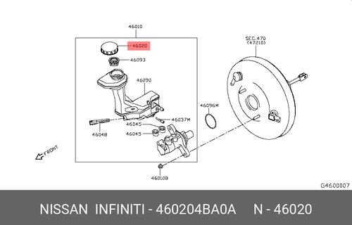 Genuine OE Cap Assembly Oil 460204BA0A , 46020-4BA0A | eBay.de